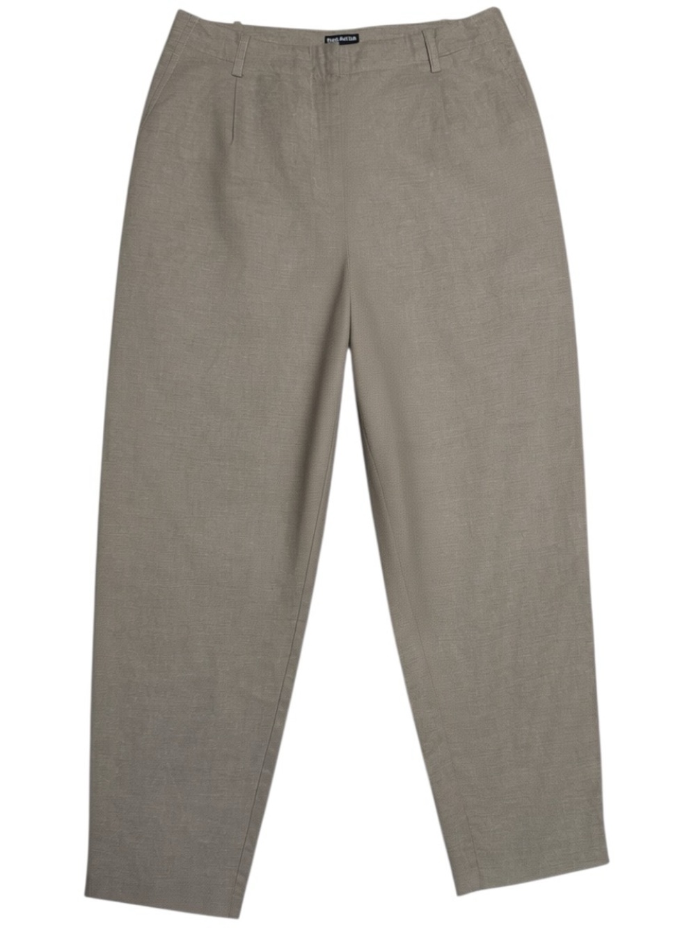 FRANK AND OAK Women's Amelia Cotton-Linen Balloon Fit Pant, Sz 10, Beige - Picture 3 of 13